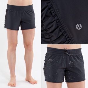 Lululemon Run Around Black Running Shorts